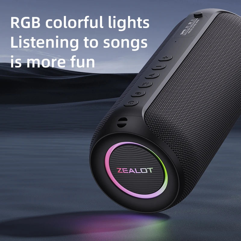 ZEALOT-S69M Karaoke Machine Portable Bluetooth 5.3 Speaker System with 1 or 2 Wireless Microphones Home Family Singing Gifts